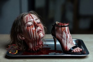 Severed Head on Tray