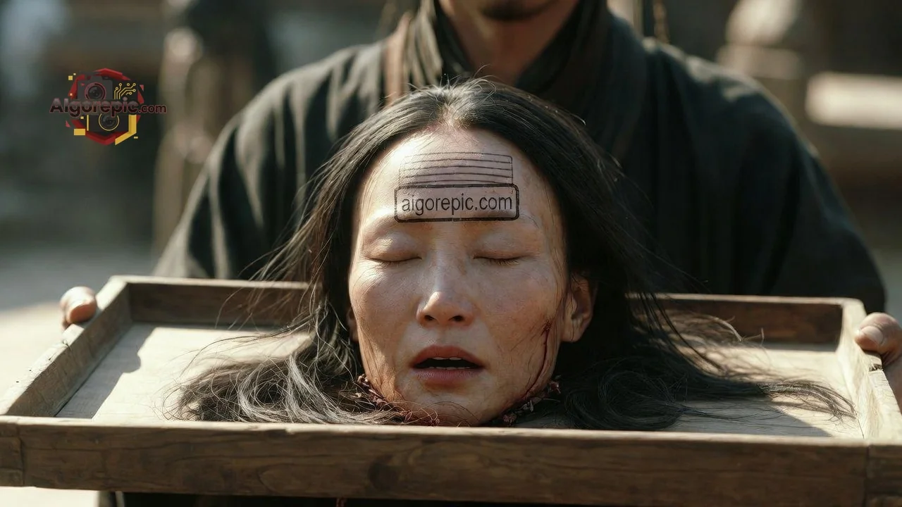 Severed Head on Tray - AI Generated Horror