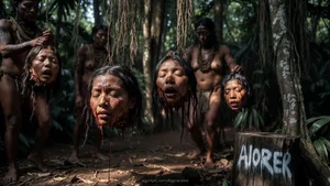 Severed Heads in Jungle Ritual