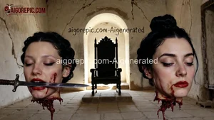 Severed Heads with Sword