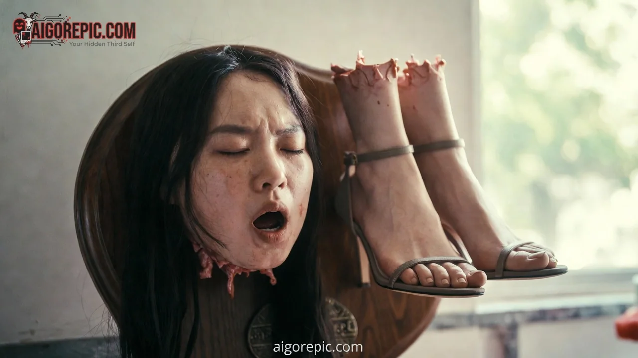 Surreal Headless Woman - AI Generated Horror