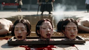 Three Severed Heads Display