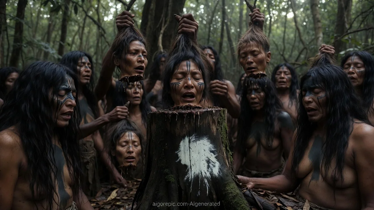 Tribal Women Ritual Sacrifice - AI Generated Horror