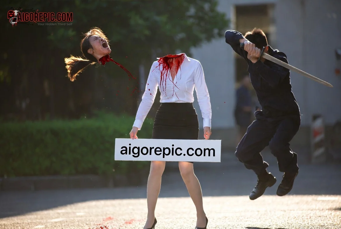 Violent Street Attack - AI Generated Horror