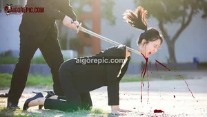 Violent Sword Attack Scene