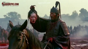 Warrior Holding Severed Head