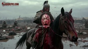 Warrior on Bloodied Horse