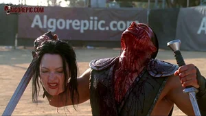 Warrior Severing Woman's Head