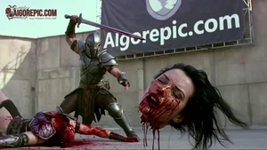Warrior Slays Woman in Bloodbath