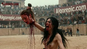 Warrior Woman Holds Severed Head