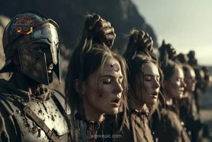 Warrior Women in Line