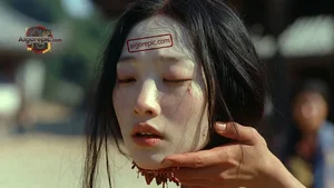 Woman with Blood on Face