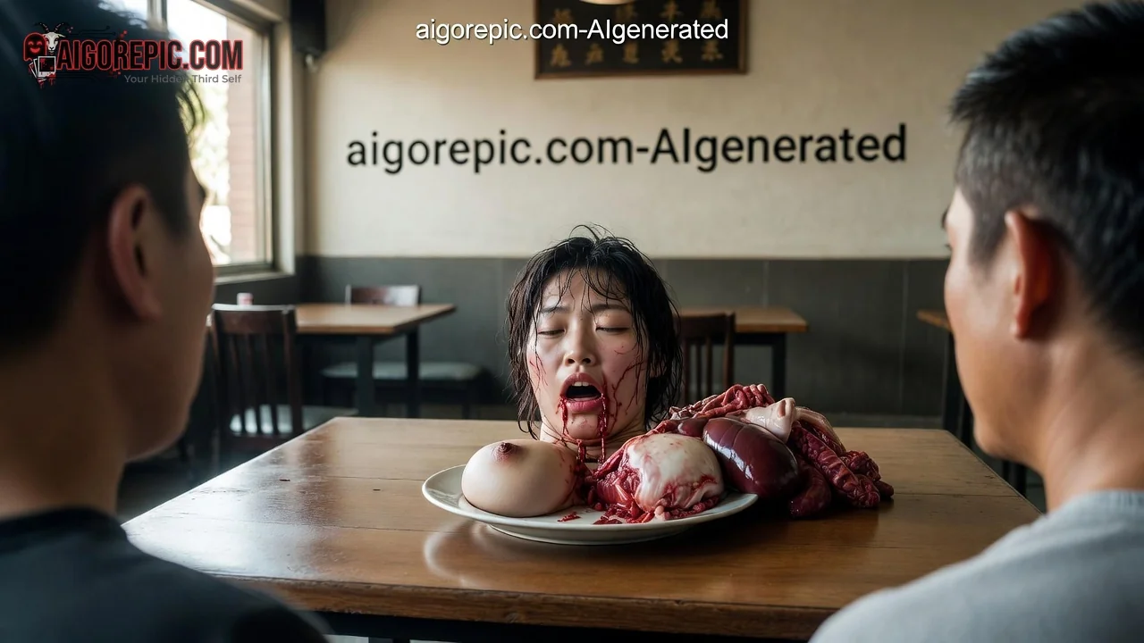 Woman with Severed Body Parts - AI Generated Horror