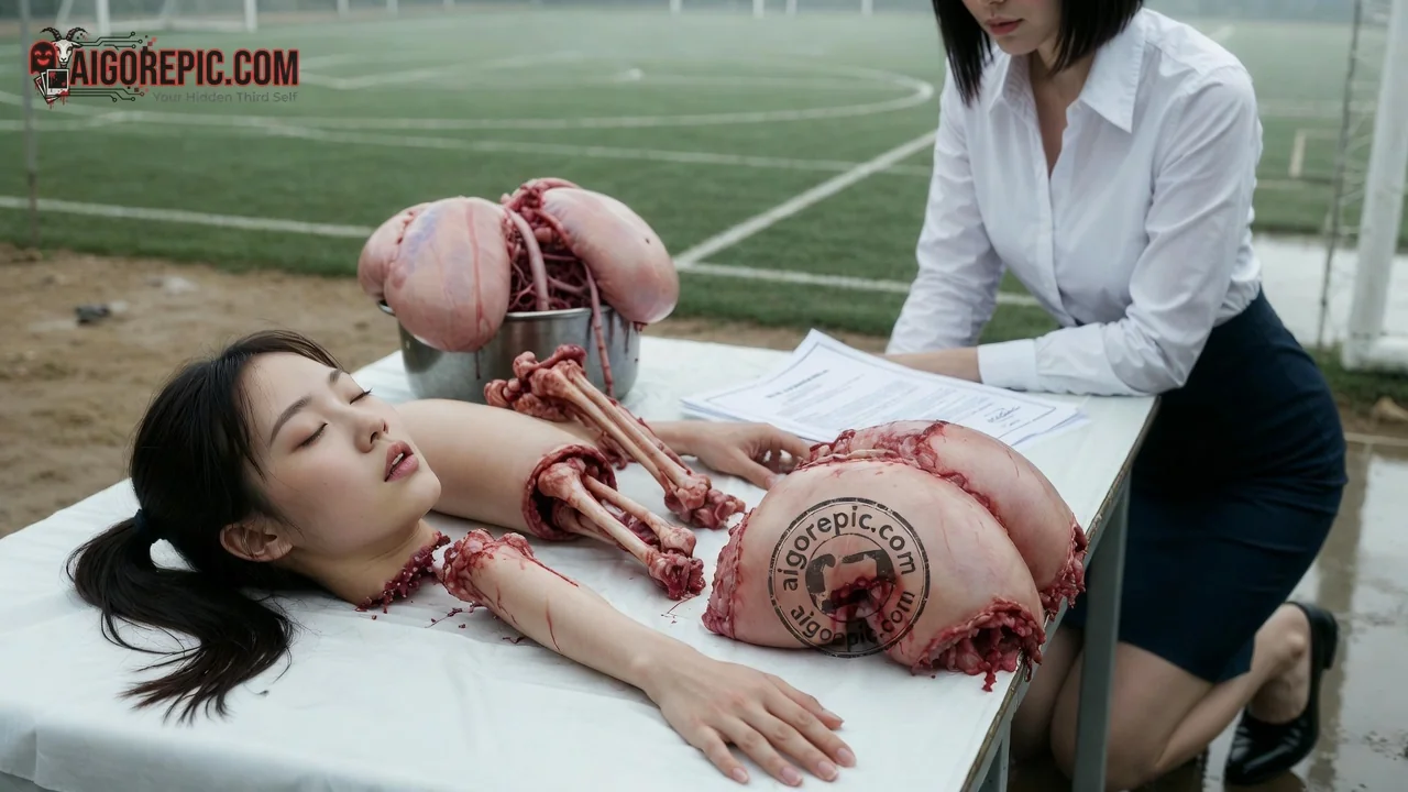 Anatomical Study on Field - AI Generated Horror