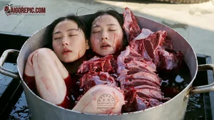 Blood Bath with Raw Meat