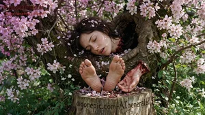 Bloody Woman in Cherry Tree
