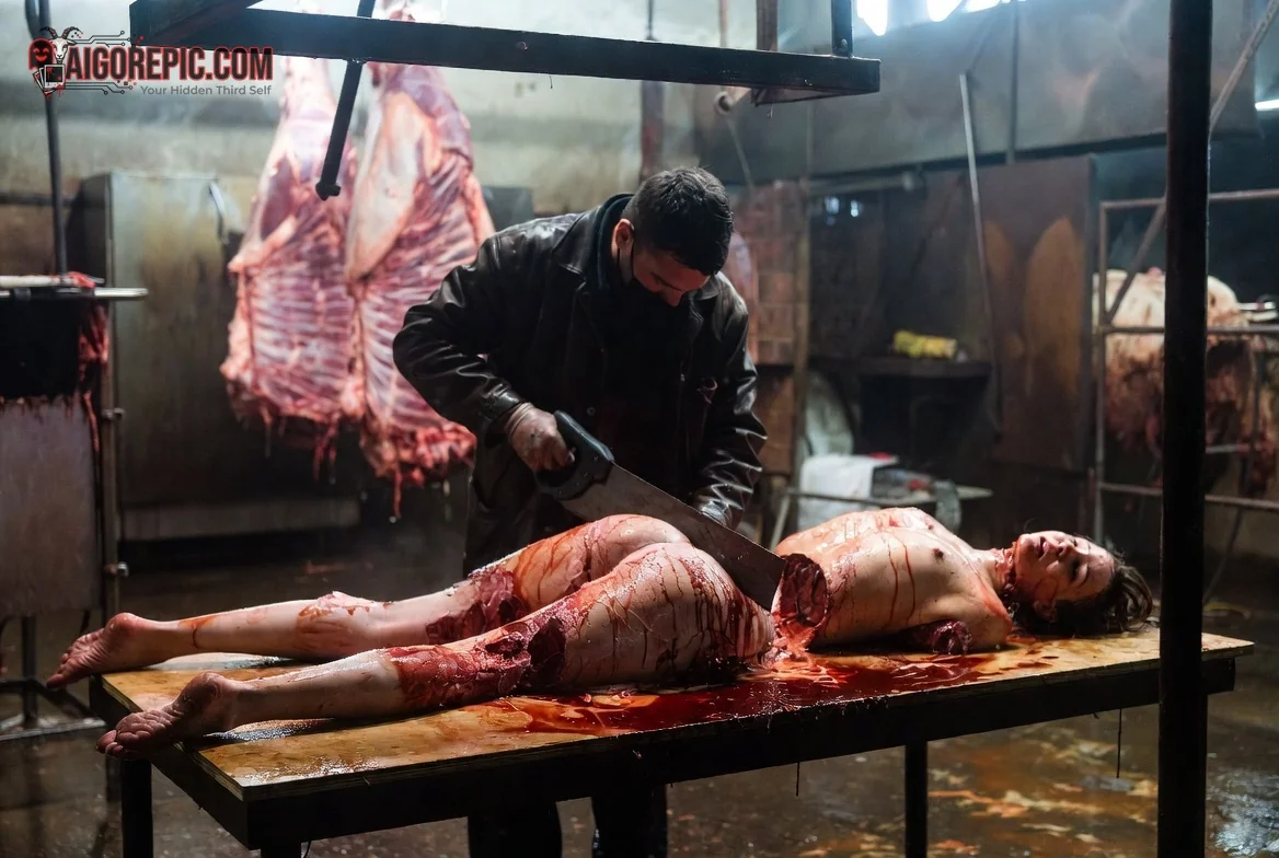 Butcher at Work - AI Generated Horror