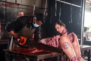 Butcher at Work