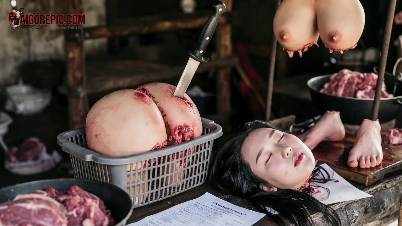 Butcher Shop Display - AI Generated Horror