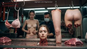Butcher Shop Human Remains Display