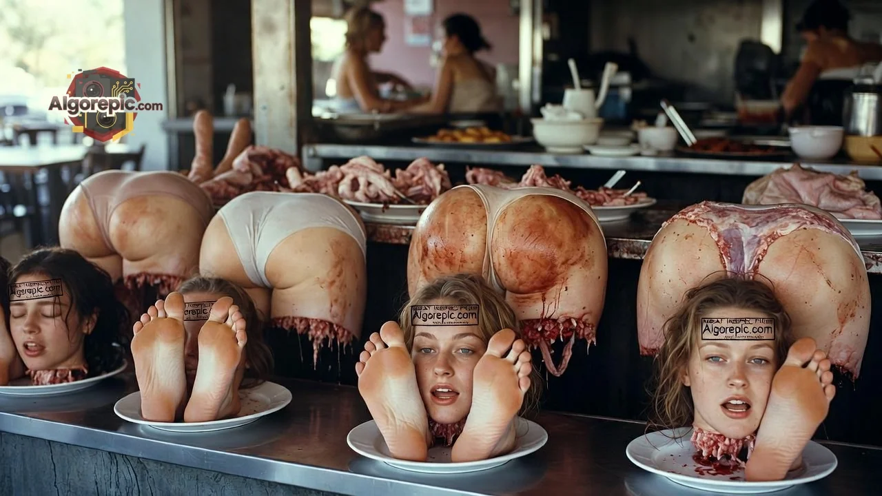 Butcher Shop Surrealism - AI Generated Horror