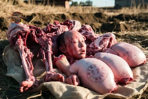 Child Amidst Butchering