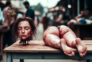 Decapitated Body on Table