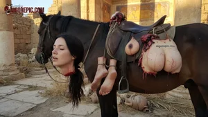Decapitated Woman on Horse
