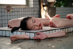 Dismembered Body in Tiles