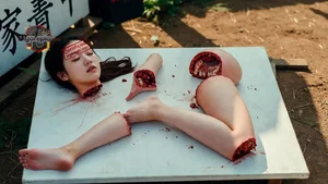 Dismembered Body on Table