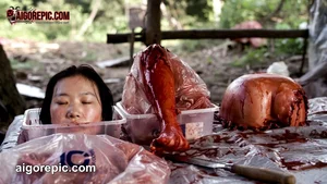 Dismembered Woman in Plastic Container