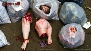 Dismembered Woman in Trash Bags