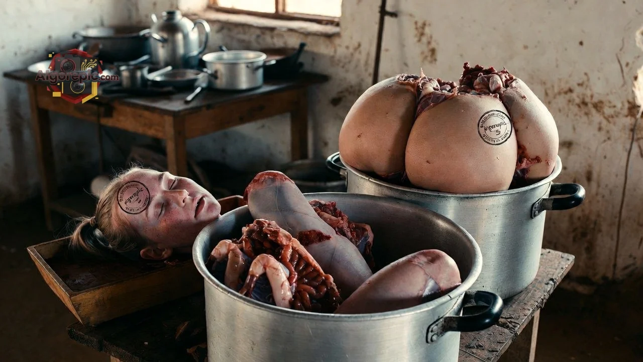 Disturbing Butcher Scene - AI Generated Horror