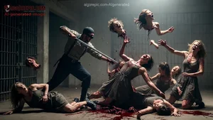 Executioner Slaying Screaming Women