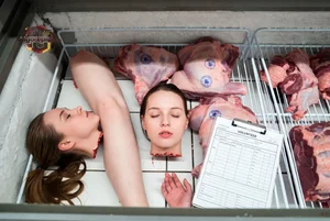 Frozen Bodies in Meat Locker