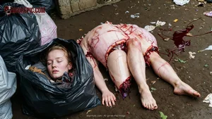 Gory Corpse in Trash Heap