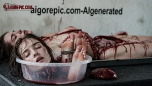Gory Dismembered Female Corpses