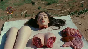 Graphic Body Dissection Scene