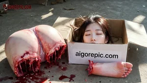 Gruesome Boxed Corpse
