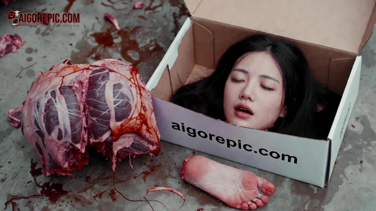 Gruesome Boxed Horror - AI Generated Horror