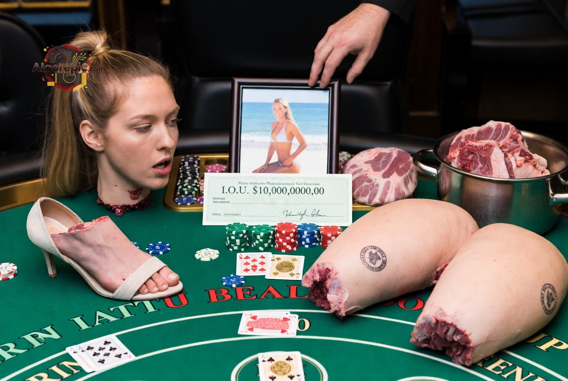 Gruesome Casino Scene - AI Generated Horror