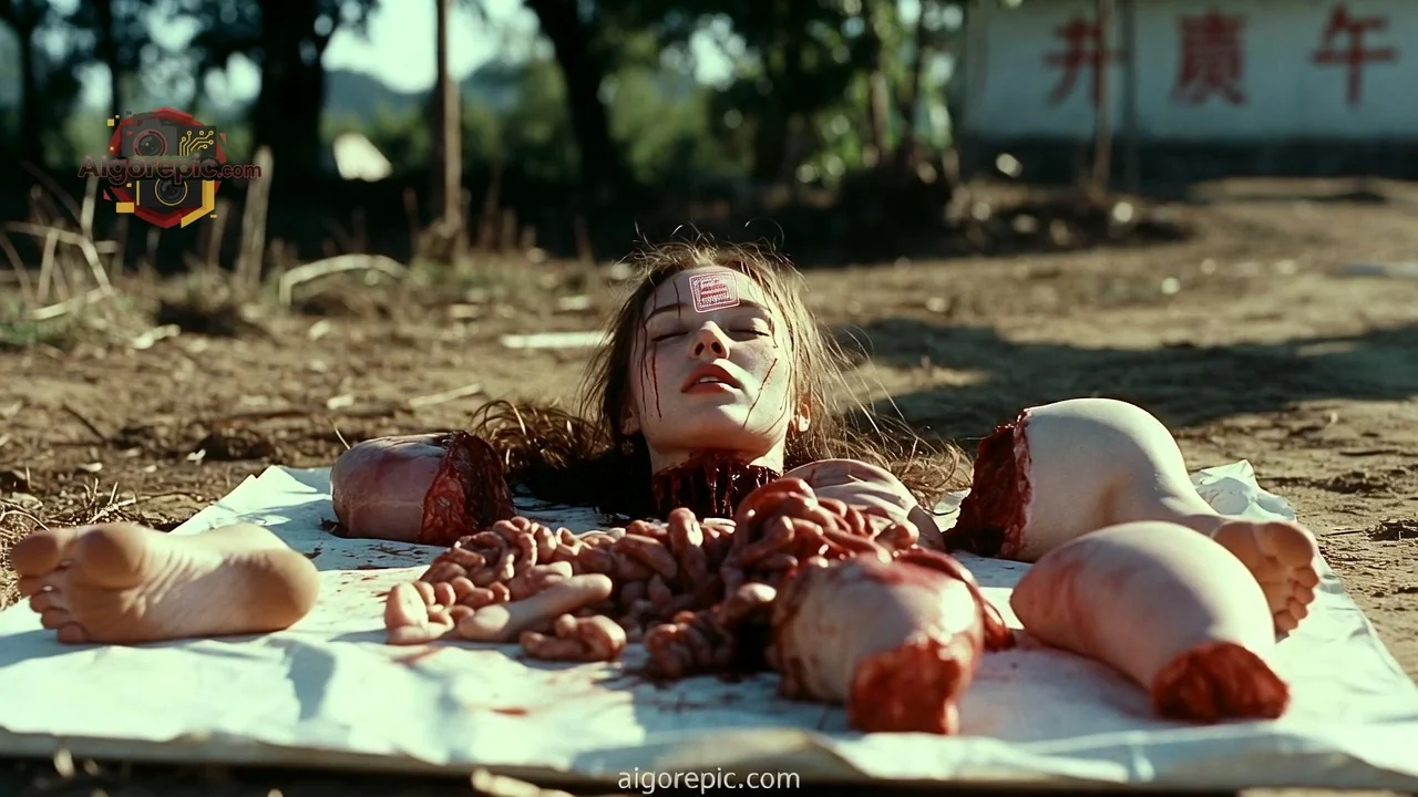 Gruesome Dismemberment Scene - AI Generated Horror