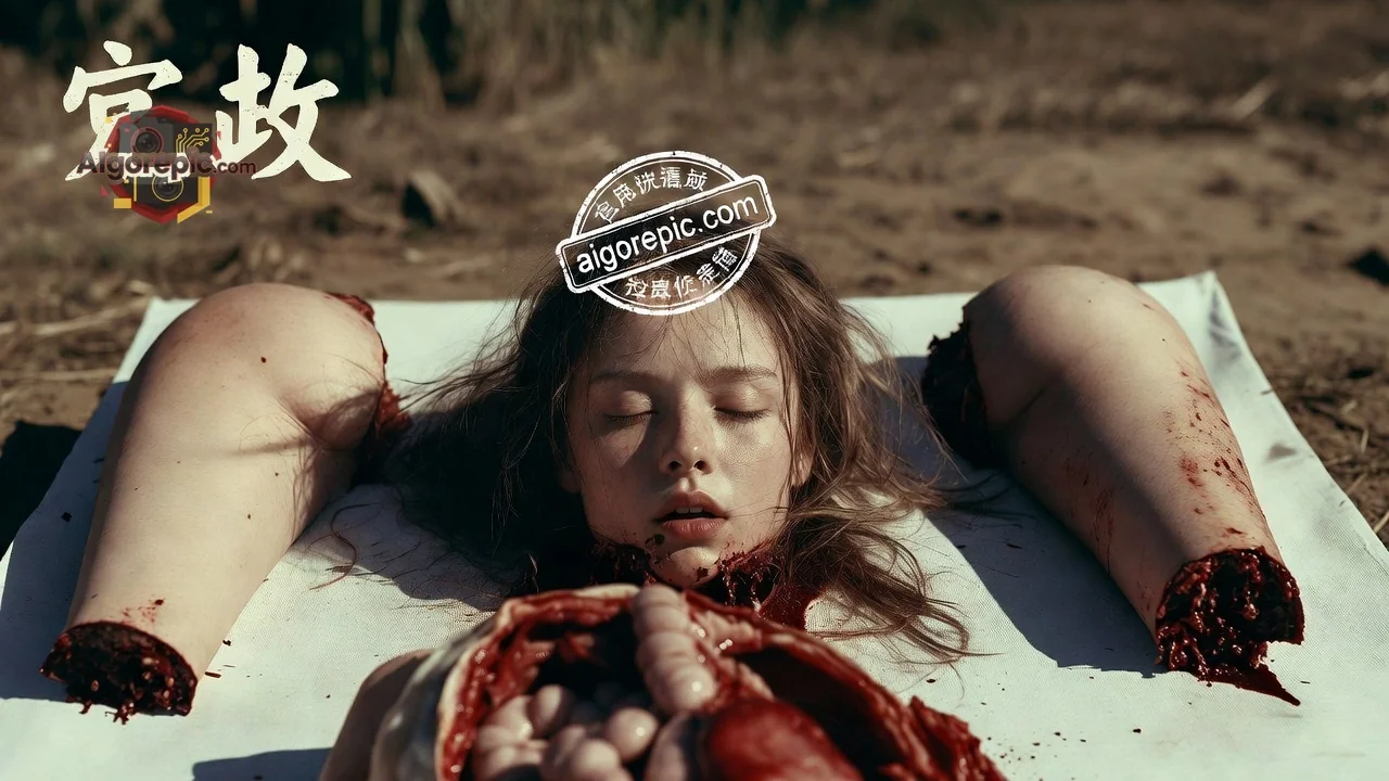 Gruesome Female Corpse Scene - AI Generated Horror