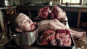 Gruesome Kitchen Scene