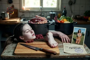 Gruesome Kitchen Scene