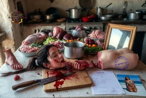 Gruesome Kitchen Scene