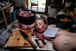 Gruesome Kitchen Scene