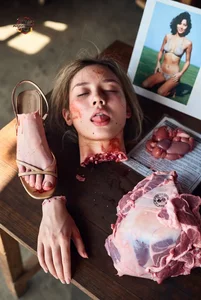Gruesome Meat Display