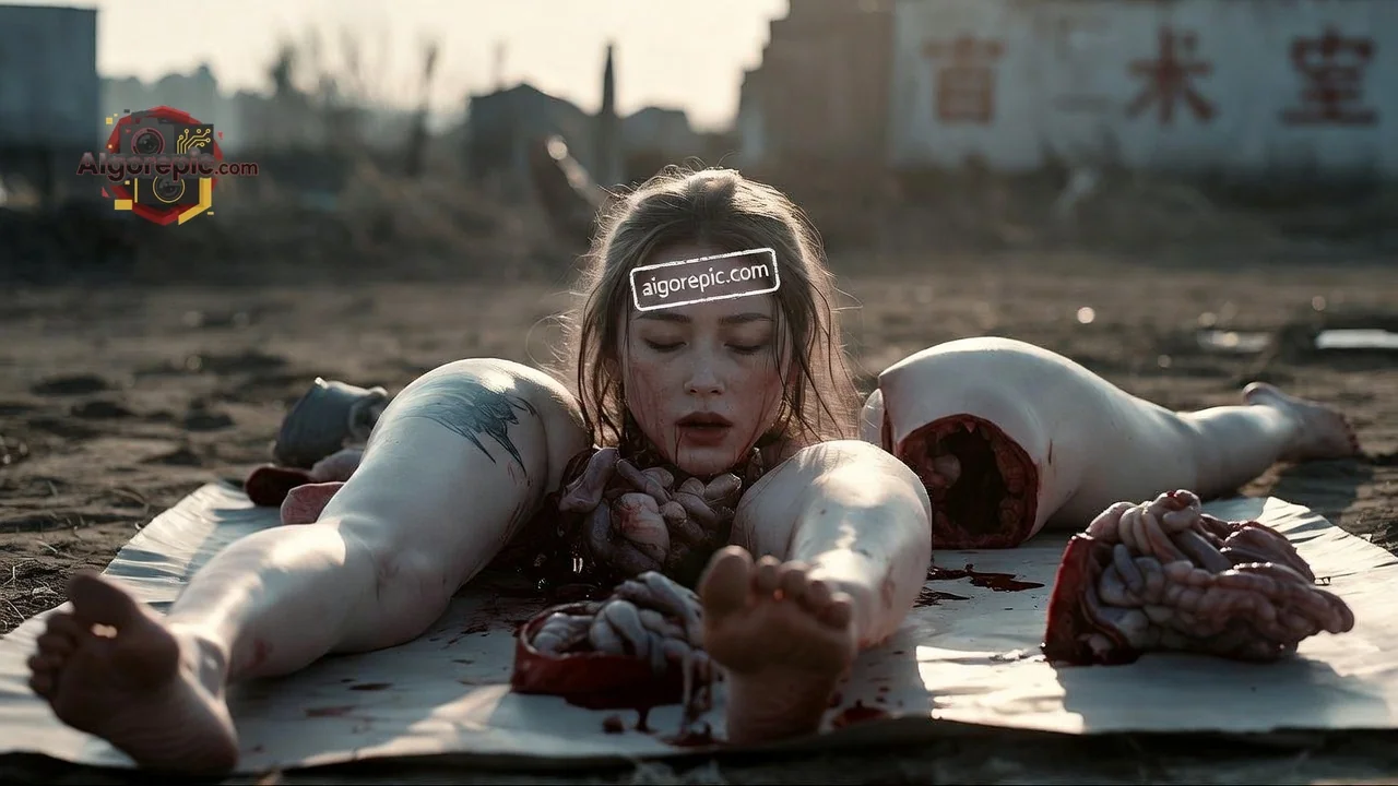 Gruesome Scene of Dismemberment - AI Generated Horror