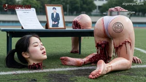Gruesome Scene on Field